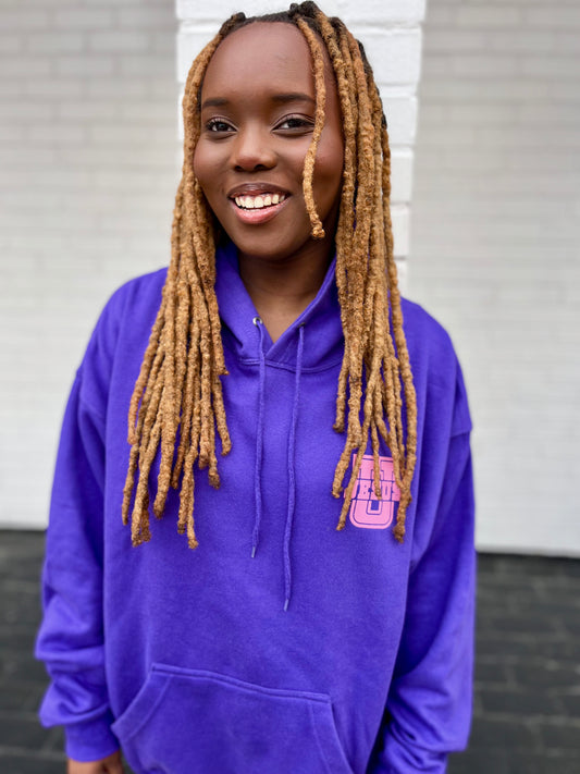 Jesus University Sweatshirt (Pink/Purple)