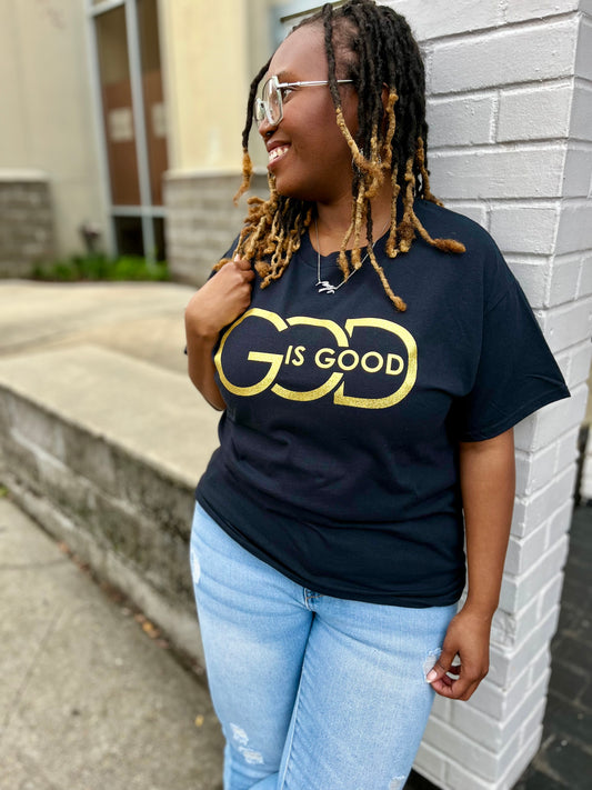 God is Good Glitter Tee