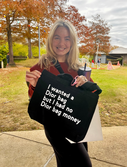 “I wanted a name brand bag” Tote