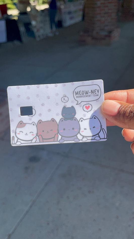 Meow-ney Management Team Credit Card Skin