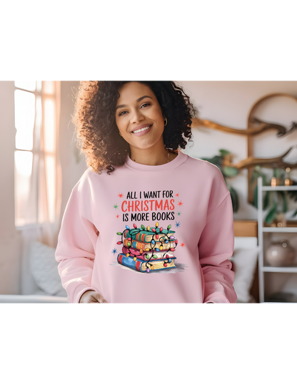 Books for Christmas Sweatshirt