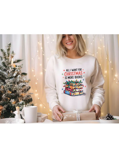 Books for Christmas Sweatshirt