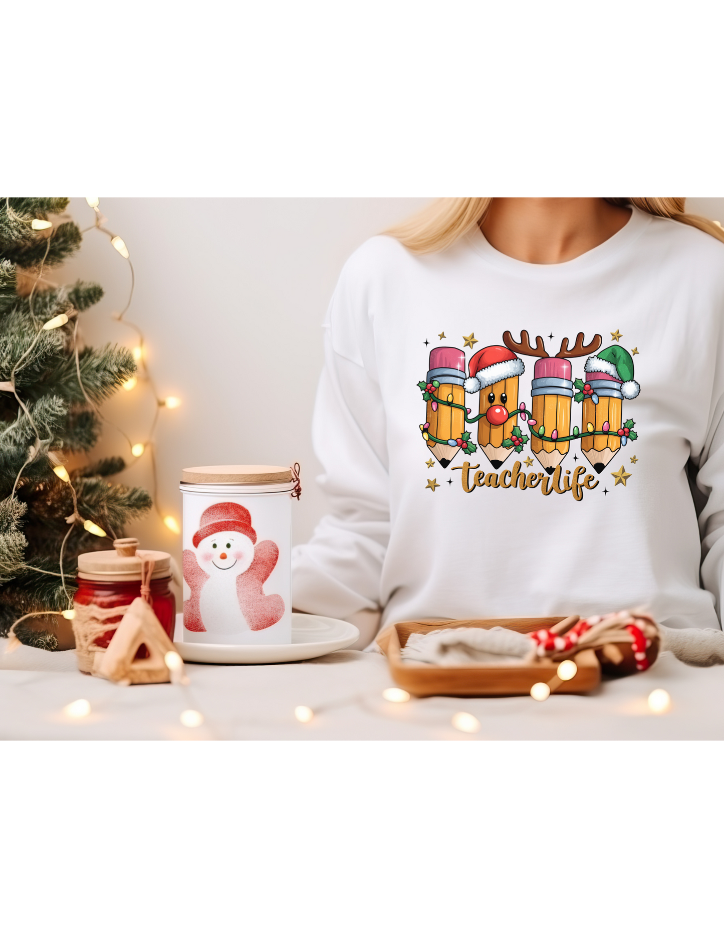 Teachers Life Christmas Sweatshirt